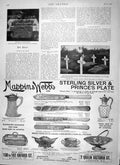 Original Old Antique Print 1900 War Boer Graves Officers Siege Mafeking Mappin