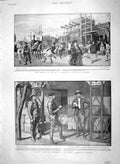Original Old Antique Print 1900 China Street Peking Baden-Powell Panzera M 20th