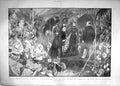 Original Old Antique Print 1900 Queen Garden Party Buckingham Palace Pavilion 0