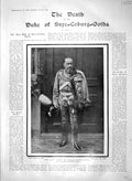 Antique Old Print 1900 Death Duke Saxe-Coburg-Gotha Moritz Church Rosenau 20th