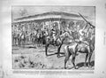 Original Old Antique Print 1900 Johannesburg Lord Roberts War Sandown Cherbourg