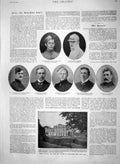 Old Antique Print 1900 Castle Blayney Hendrie Conolly Muhlbrun Colonnade 20th