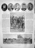 Original Old Antique Print 1900 Lord Methuen BoshMaguire Mcmaster La Victorian
