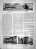 Original Old Antique Print 1900 Armoured Train Simonstown War Romati Fo 20th