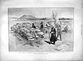 Original Old Antique Print 1900 Communication South Africa War Vet River Trench