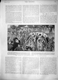 Old Antique Print 1900 Funeral William Stokes Pietermaritzburg Meiklejohn 20th