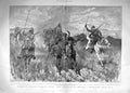 Original Old Antique Print 1900 Forage South Africa Colonials Mule Team Kaffir