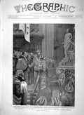 Original Old Antique Print 1900 Lord Mayor London Guildhall Colonel Mackinnon