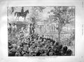 Original Old Antique Print 1900 War Cyclist Hyde Park C.I.V. Guildhal Victorian