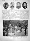 Old Antique Print 1900 Carnegy Hennessey Paget Wood Queen Holland Henry 20th