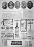 Old Antique Print 1900 Stalker Taylor Rainy Kennedy Orr Teachers Whisky 20th