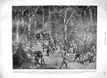 Original Old Antique Print 1900 Battle Abuasa Ashanti Major Mellis War Siers