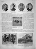 Old Antique Print 1900 War Cramer Woodhouse Hodge Henson Hector'S Spruit 20th