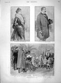 Original Old Antique Print 1900 America President Kruger Paris Eloff Hamel York