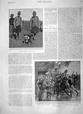 Old Antique Print 1900 Gordon Highlanders De Wet War Knightsbridge Army 20th