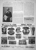 Original Old Antique Print 1900 Edward Lloyd Tenor Mappin Webb Advertisement