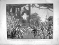Original Old Antique Print 1901 Sleeping Beauty Beast Drury Lane Theatre Palace