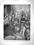 Original Old Antique Print 1901 Bishop Smith Mary Catholic Scotland Queen V 20th