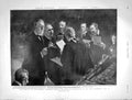 Original Old Antique Print 1901 Portrait King Queen Alexandra Edward Parliament