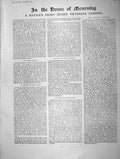 Old Antique Print 1901 Queen Victoria Funeral Mansion House King French 20th