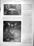 Old Antique Print 1901 Osborne House Isle Wight Queen Victoria Elizabeth 20th