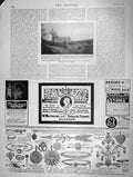 Old Antique Print 1901 Morehampstead Hospital Memorial Smith Macfarlane 20th