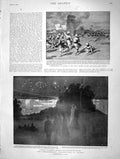 Old Antique Print 1901 Warfare India Frontier Commonwealth Sydney Harbour 20th