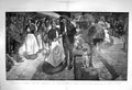 Original Old Antique Print 1901 Nurses Farewell Military Hospital War South 20th