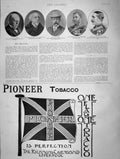 Old Antique Print 1901 Knox Jerome Wilson Pickworth Ward Pioneer Tobacco 20th