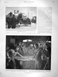 Original Old Antique Print 1901 Queen Funeral Canada Ottawa War Siers Pool Game