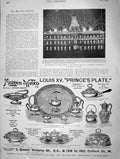 Old Antique Print 1901 Penny Postage New Zealand G.P.O. Wellington Mappin 20th