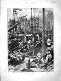 Original Old Antique Print 1901 Royal Wedding Amsterdam Duke Cornwall Oph 20th