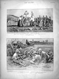 Original Old Antique Print 1901 Loyalists Cape Colony Middelburg Africa Siers