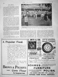 Original Old Antique Print 1901 Proclaiming King Edward Borneo Brown Polso 20th