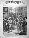 Original Old Antique Print 1901 Plague Cape Town Natives Insanitary H Victorian