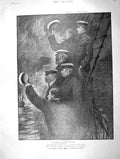 Original Old Antique Print 1901 Duke Cornwall Ship Ophir Lawley Wallace Pirates