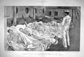 Original Old Antique Print 1901 Duke Cornwall York Sleeping Ship Deck Ophir