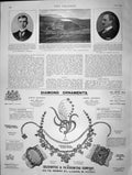 Old Antique Print 1901 Diamond Silversmith Blockhouse Harrismith Hopwood 20th