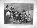 Original Old Antique Print 1901 Malays Catching Locusts Africa Port Elizabeth