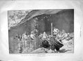 Old Antique Print 1901 Pilgrims Bathing Val Maggio Italy Manners Asquith 20th