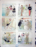 Original Old Antique Print 1901 Colour Trial Jealous Husband Paris Romance