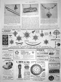 Original Old Antique Print 1901 Mayoral Chain Kensington Willcocks Baden-Powell