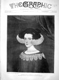 Original Old Antique Print 1901 Portrait Lady Velasquez Guildhall Art Victorian