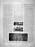 Original Old Antique Print 1901 Break Brooklyn Suspension Bridge America 20th