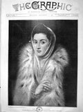 Original Old Antique Print 1901 Portrait Artists Daughter Guildhall Art 20th