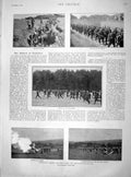 Original Old Antique Print 1901 German Army Alsace-Lorraine Siers Morser Gun