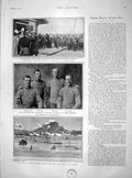 Original Old Antique Print 1901 Ravenhill Curtis Farmer Tsar France Kronstadt