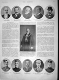 Original Old Antique Print 1901 Bowker Lamsdorff Thomson Fuller Smith Morritt
