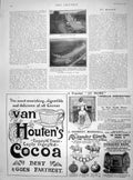 Original Old Antique Print 1901 Volunteer Engineers Work River Arun Van Houten