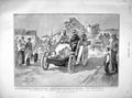 Original Old Antique Print 1901 Motor Car French Army Staff Officers Siers 20th